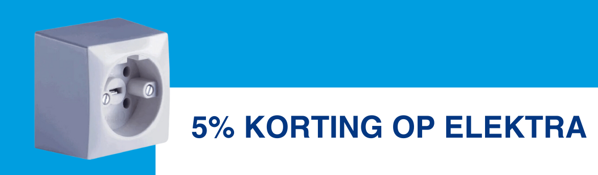 5% korting op elektra!