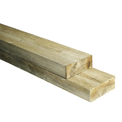 Plint 16x55 mm groen geimpregneerd lengte 480 cm