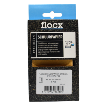 Flocx schuurpapier stroken 81x133 cm P80