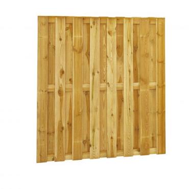 Plankenscherm 180x180 cm 18 planks 15 mm geschroefd grenen (schutting)