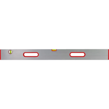 Reilat in aluminium met 2 libellen en 2 handvatten 200 cm