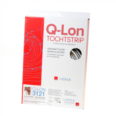 Tochtstrip Qlon 3121 wit zelfklevend 7 meter