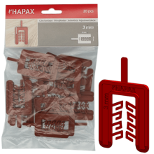 HAPAX uitvulplaatjes bruin * 3x40,00x55 /20st